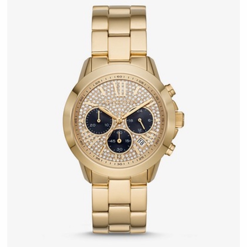 Michael Kors Pave Gold Tone Watch